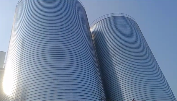 五华2座混凝土高架卷板仓